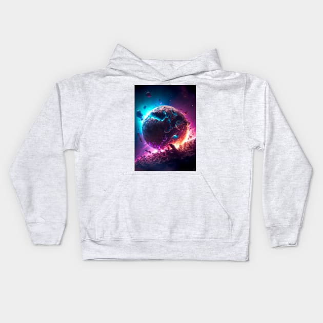 Magical Universe, Chaotic Serenity Kids Hoodie by James Garcia